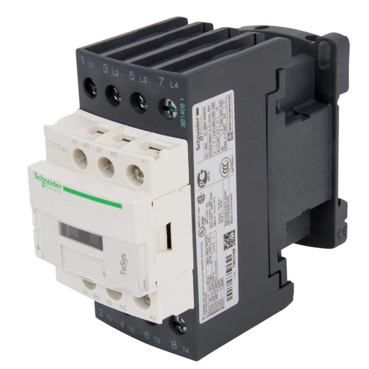 Schneider TeSys 40A Contactor 4 Pole 4 NO Contacts 240V Coil