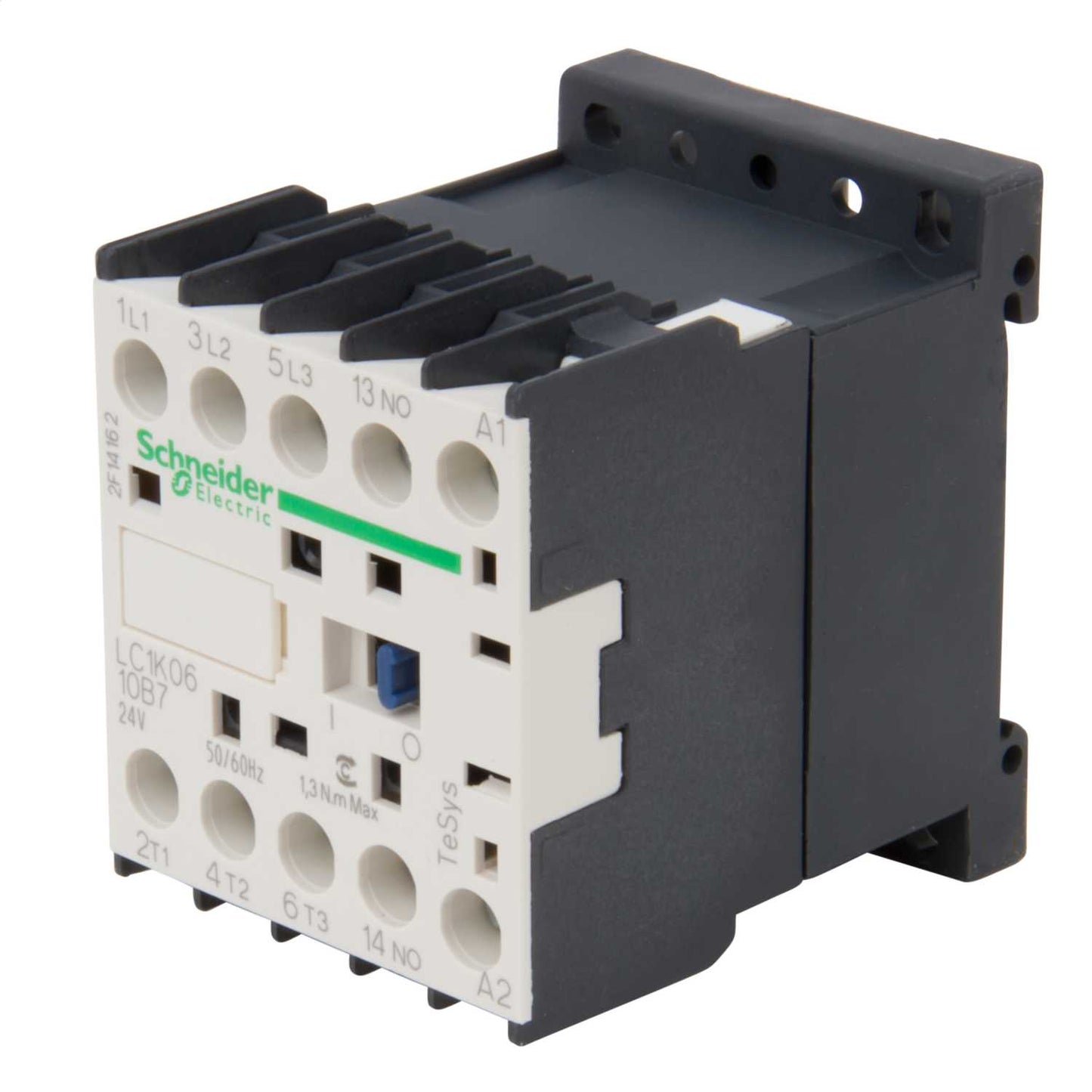 Schneider TeSys 6A Contactor 3 Pole 3 NO Contacts 24V AC Coil