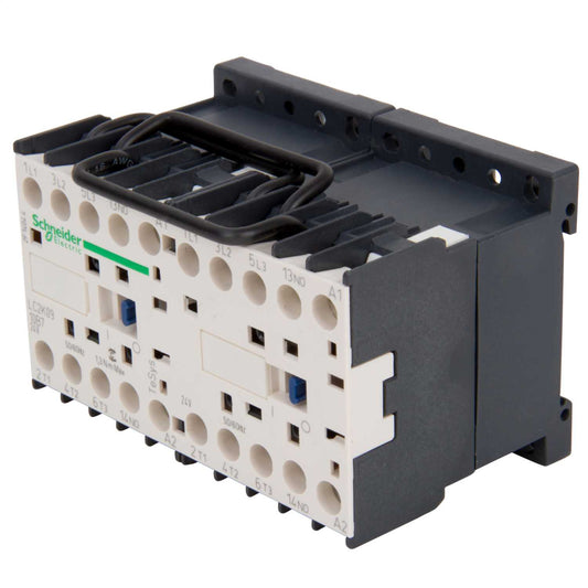 Schneider TeSys 9A Reversing Contactor 3 Pole 3 NO Contacts 24V AC Coil