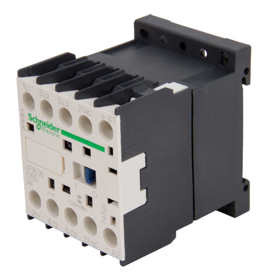 Schneider TeSys 6A Contactor 3 Pole 3 NO Contacts 24V DC Coil