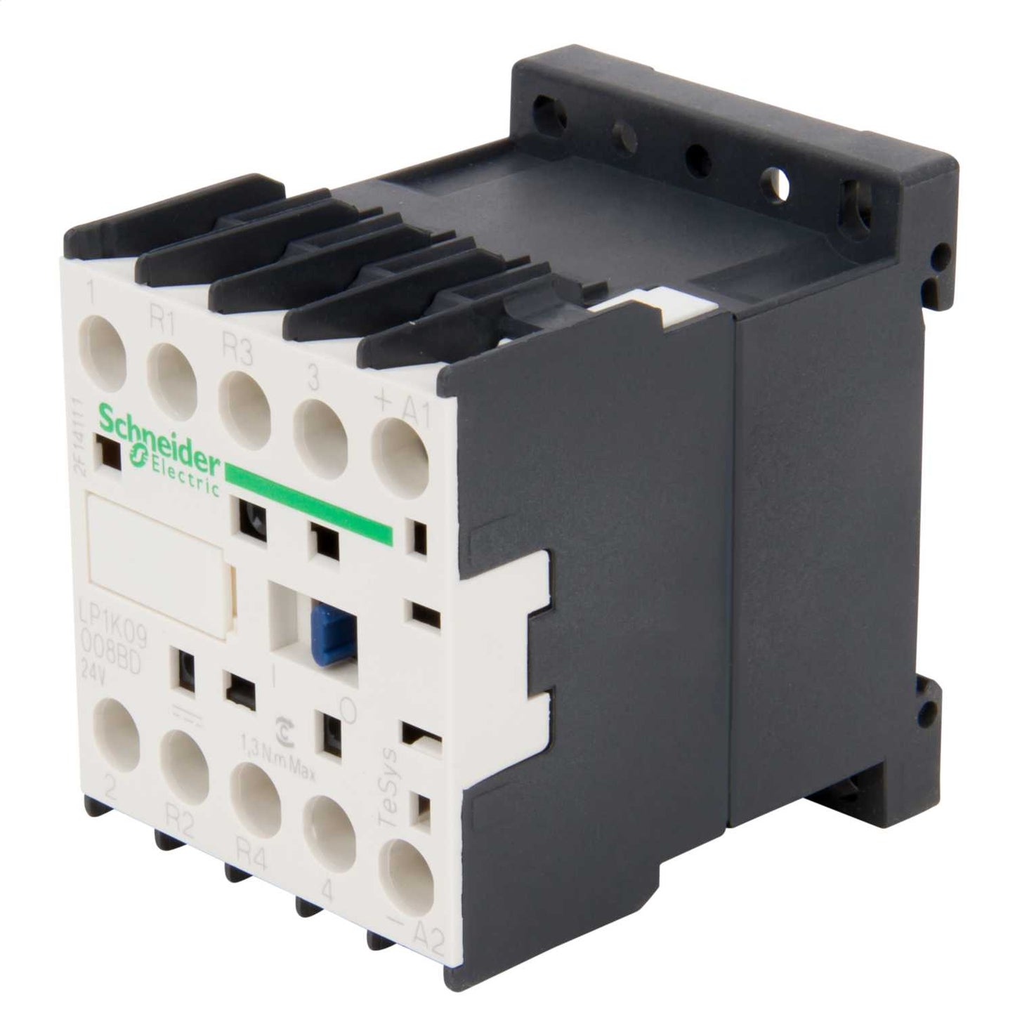 Schneider TeSys 20A Contactor 4 Pole 2 NO + 2 NC Contacts 24V DC Coil