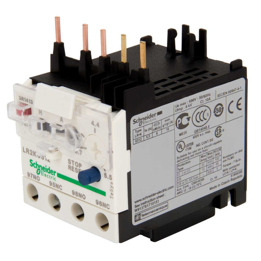 Schneider TeSys 3.7 - 5.5A Differential Thermal Overload Relay