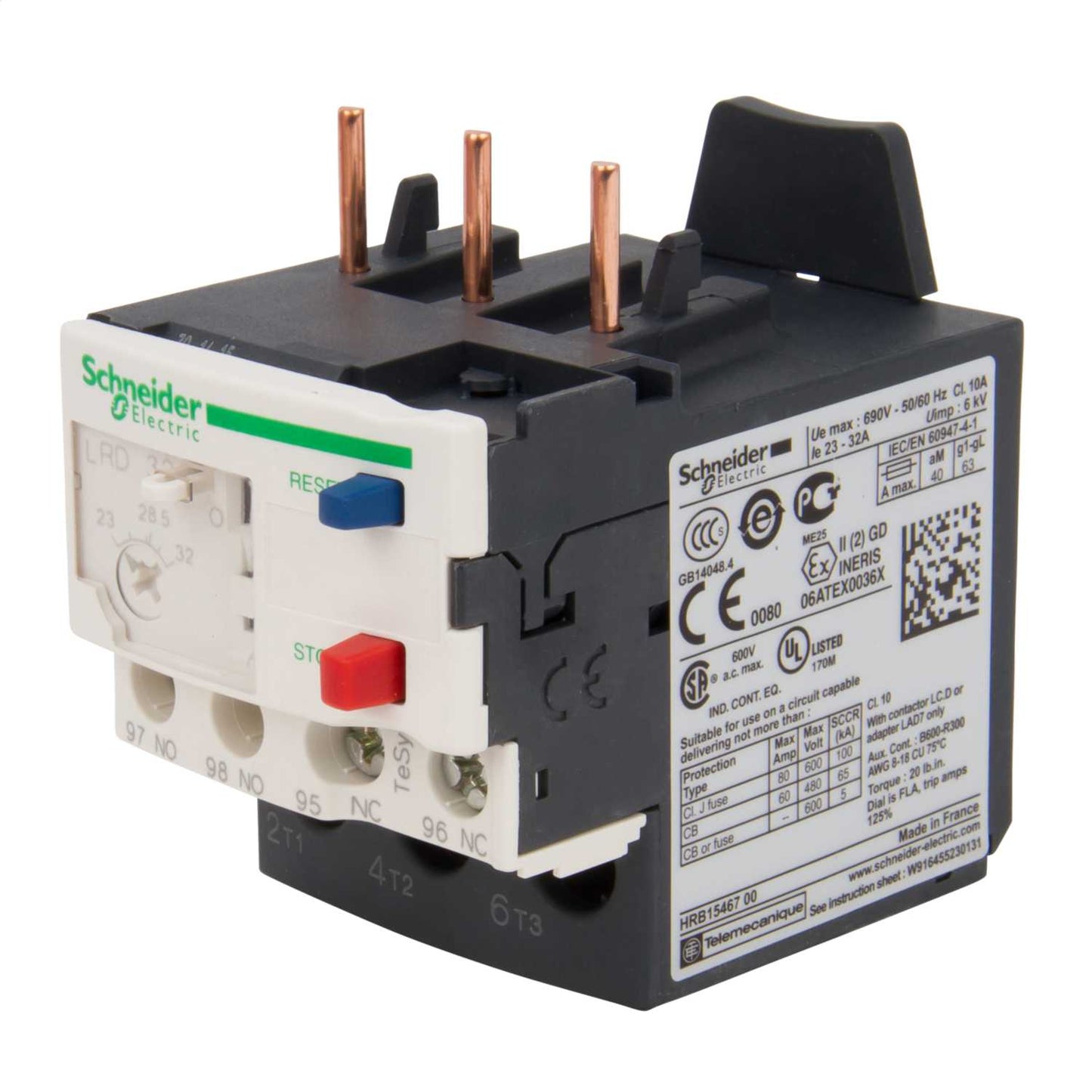 Schneider TeSys 0.63 - 1A Thermal Overload Relay