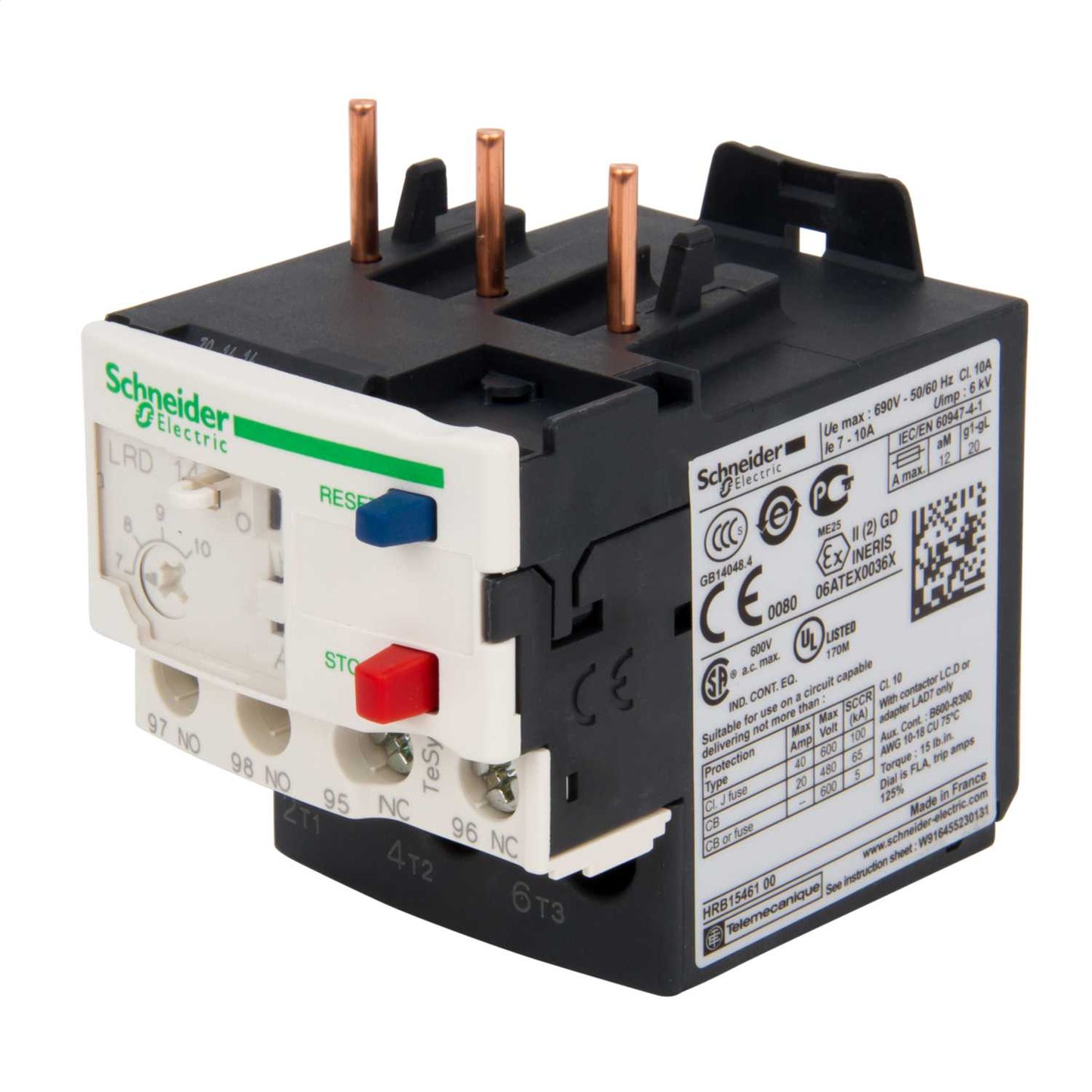 Schneider TeSys 7.0 - 10A Thermal Overload Relay