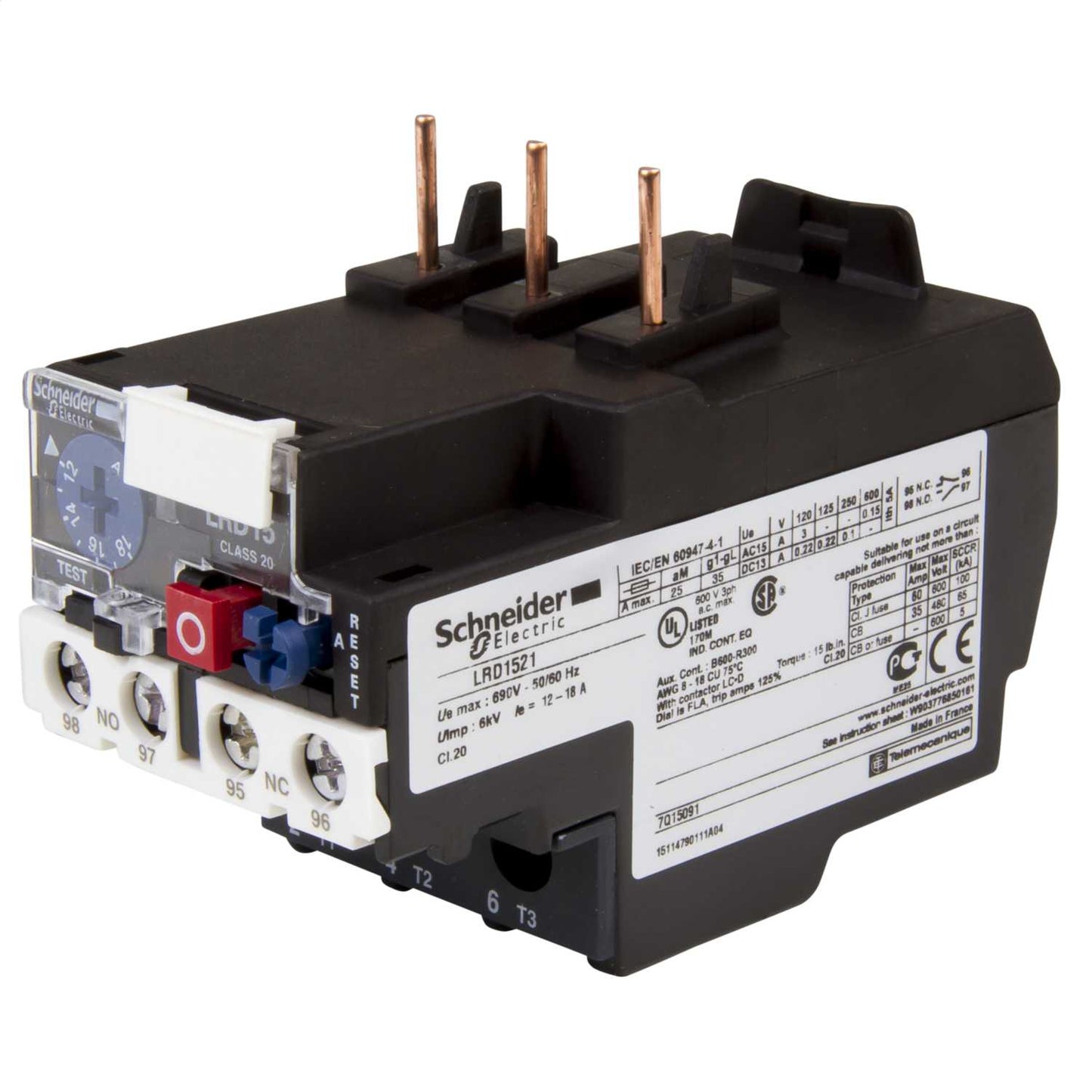 Schneider TeSys 12 - 18A Thermal Overload Relay