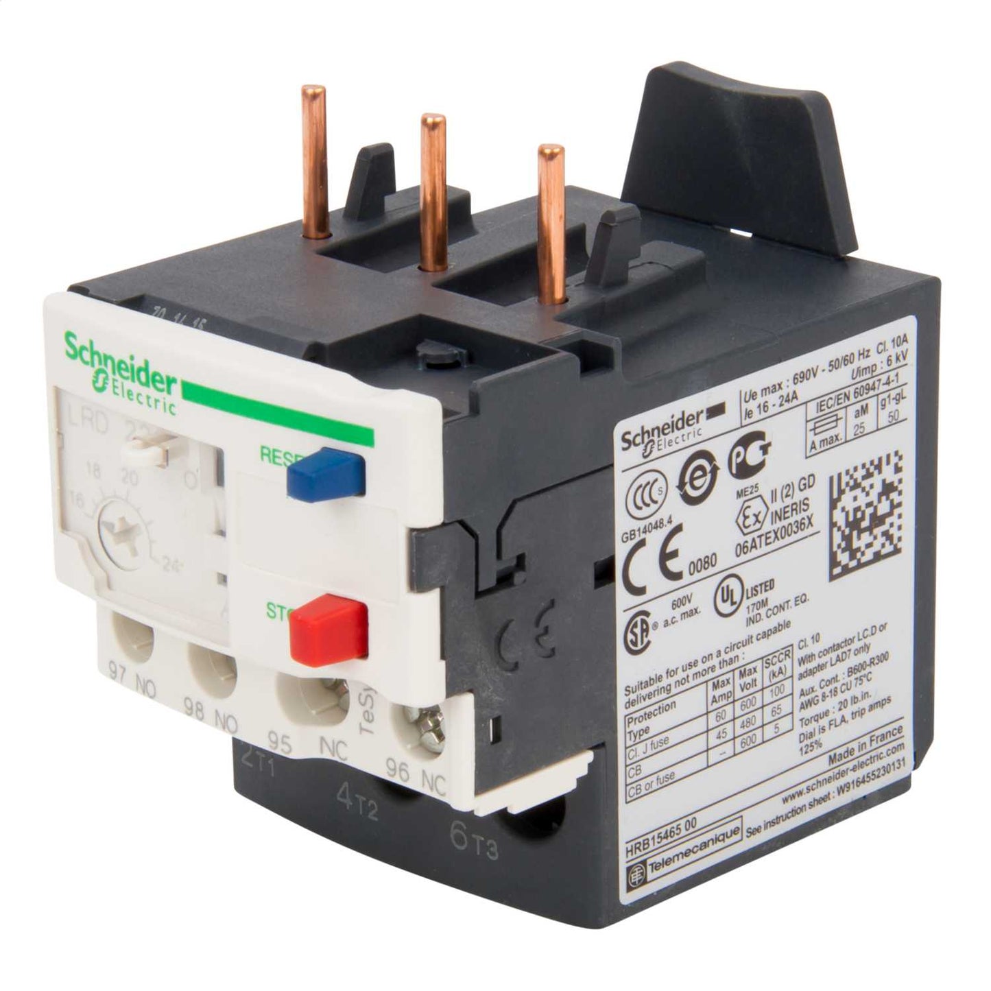 Schneider TeSys 16 - 24A Thermal Overload Relay