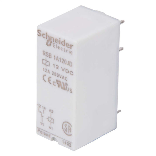 Schneider Harmony Relay 5 Pin 12A 12V DC Interface Plug In Relay