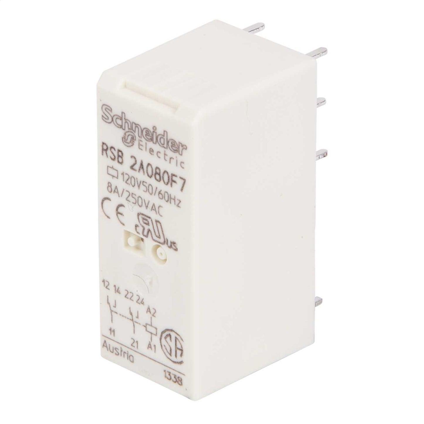 Schneider Harmony Relay 8 Pin 8A 120V AC Interface Plug In Relay