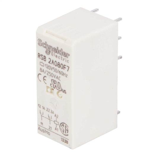 Schneider Harmony Relay 8 Pin 8A 120V AC Interface Plug In Relay