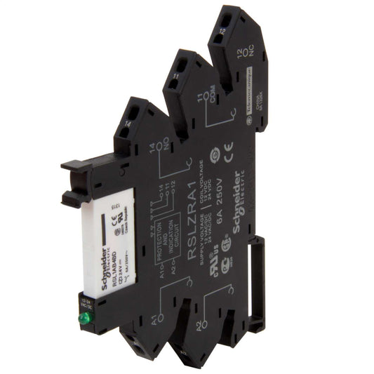 Schneider Harmony Relay Zelio 6A 24V DC Slim Plug In Relay with Socket (Spring Terminals)