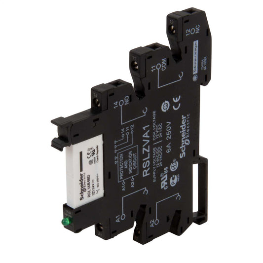 Schneider Harmony Relay Zelio 6A 24V DC Slim Plug In Relay with Socket