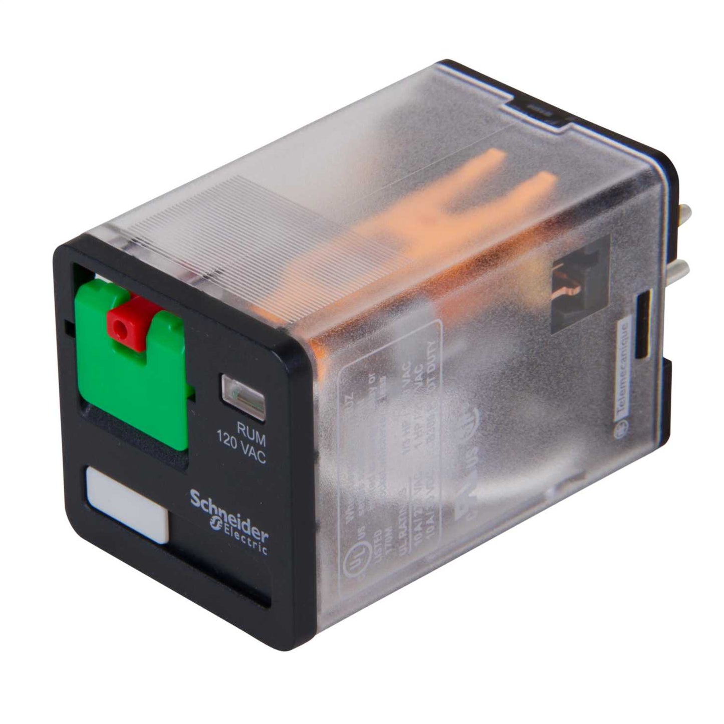 Schneider Harmony Relay 8 Pin 10A 120v AC Universal Plug-in Relay