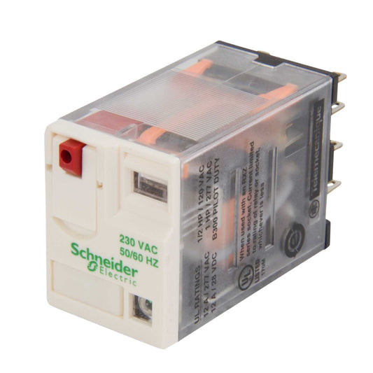 Schneider Harmony Relay 8 Pin 230V 12A Miniature Plug In Relay with LED