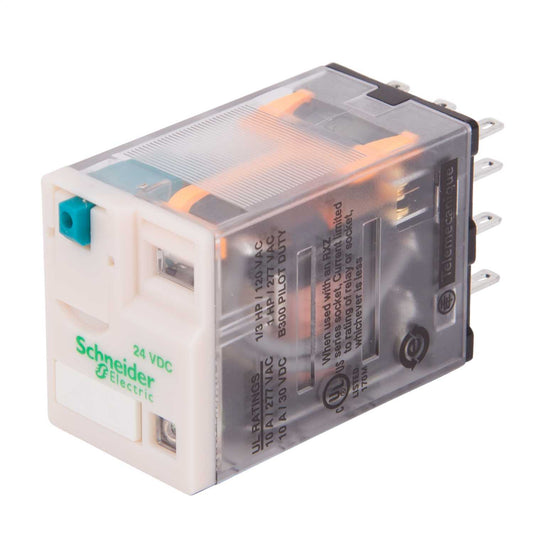 Schneider Harmony Relay 11 Pin 24V DC 10A Miniature Plug In Relay with LED