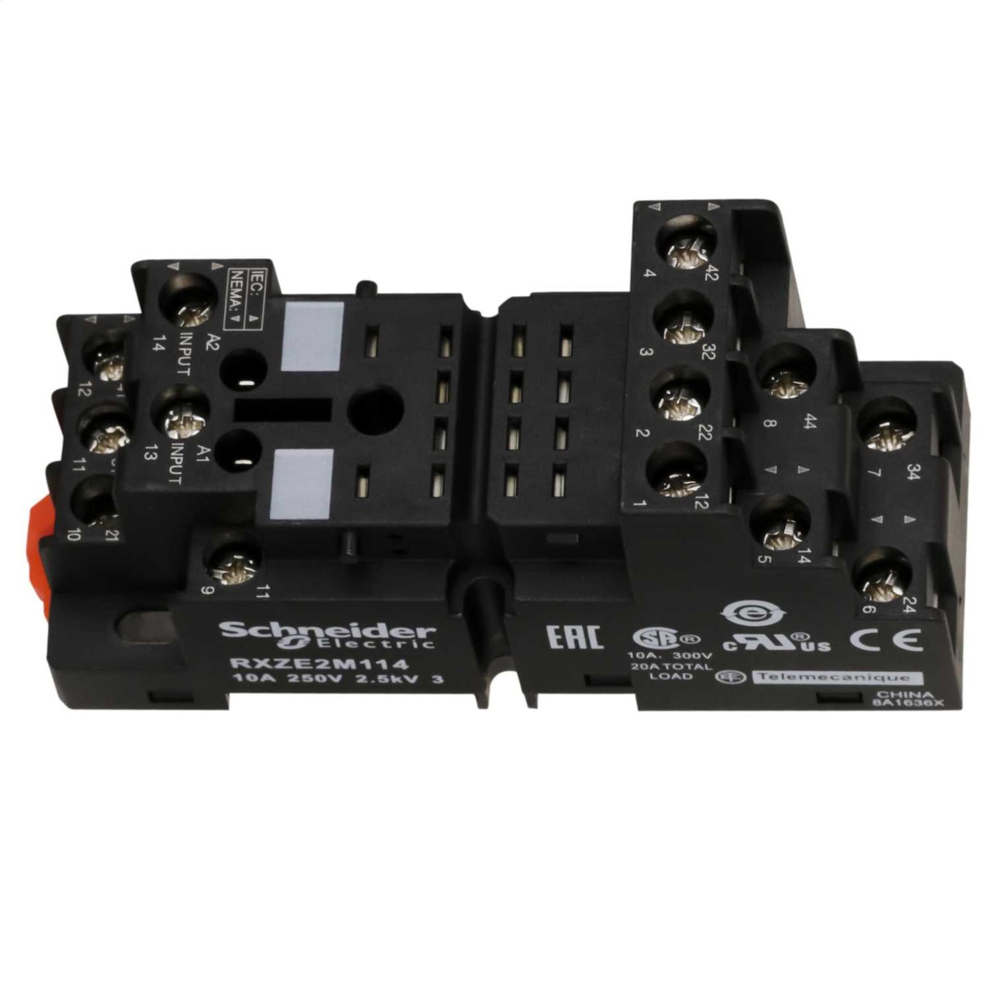 Schneider Harmony Relay 10A Mixed Contact Relay Base