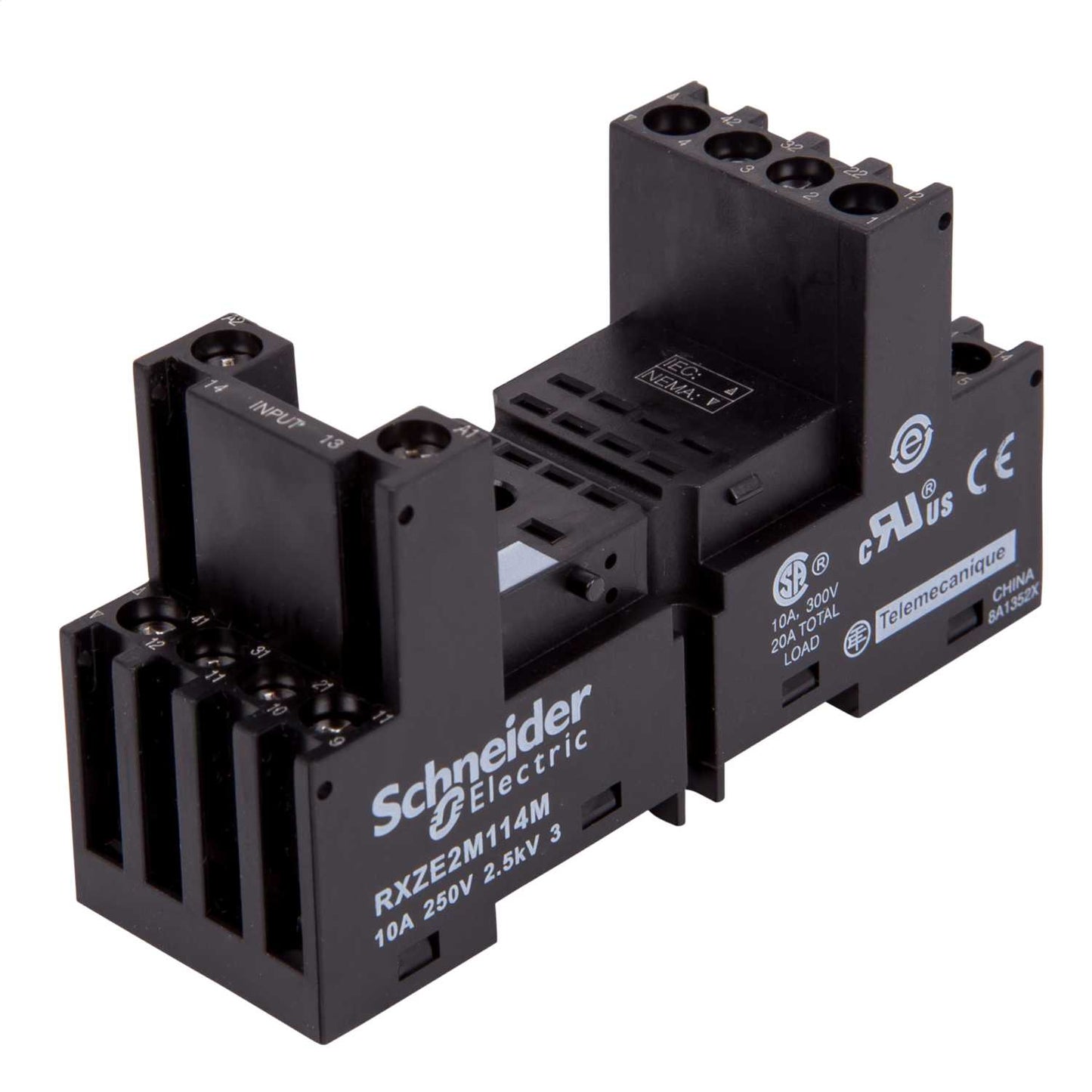 Schneider Harmony Relay 10A Mixed Contact Relay Base
