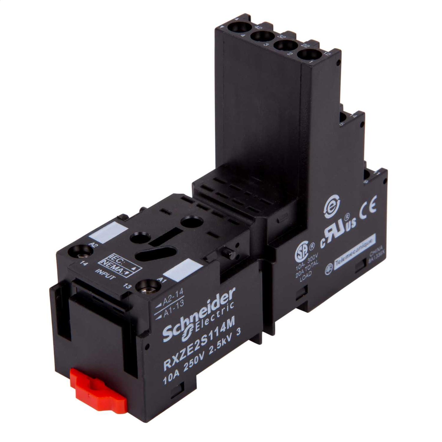 Schneider Harmony Relay Zelio RXM4 10A Mixed Contact Relay Base