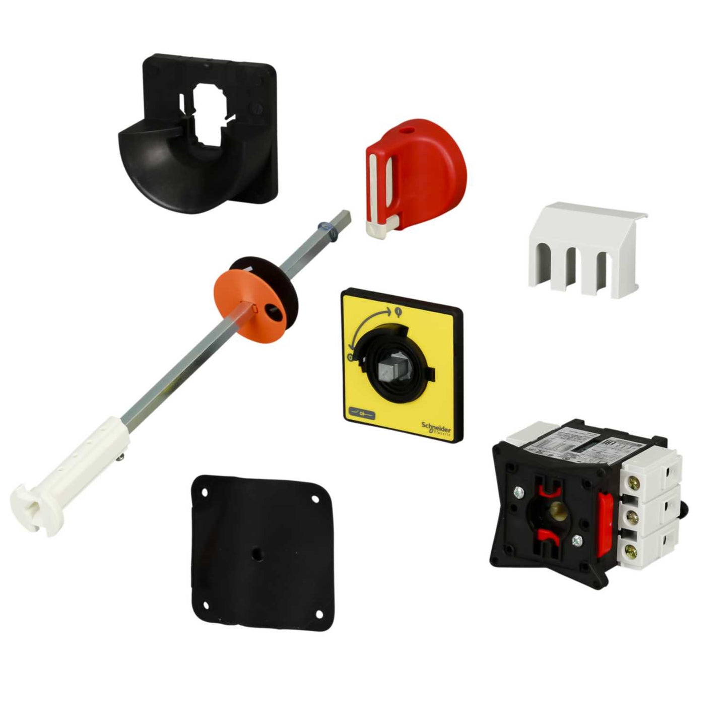 Schneider TeSys 20A Triple Pole Switch Disconnector with Padlockable Handle Red 690V