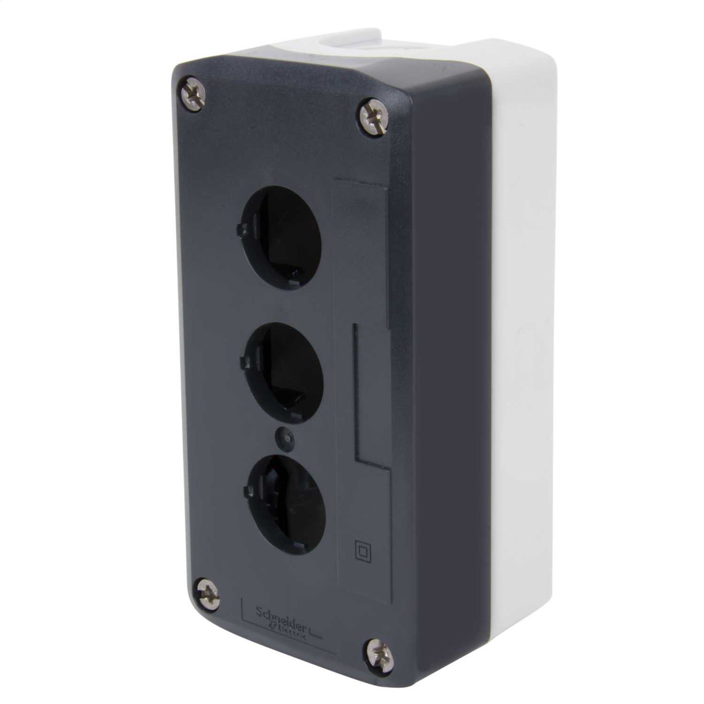 Schneider Harmony 3 Hole Plastic Empty Pushbutton Station Grey IP66