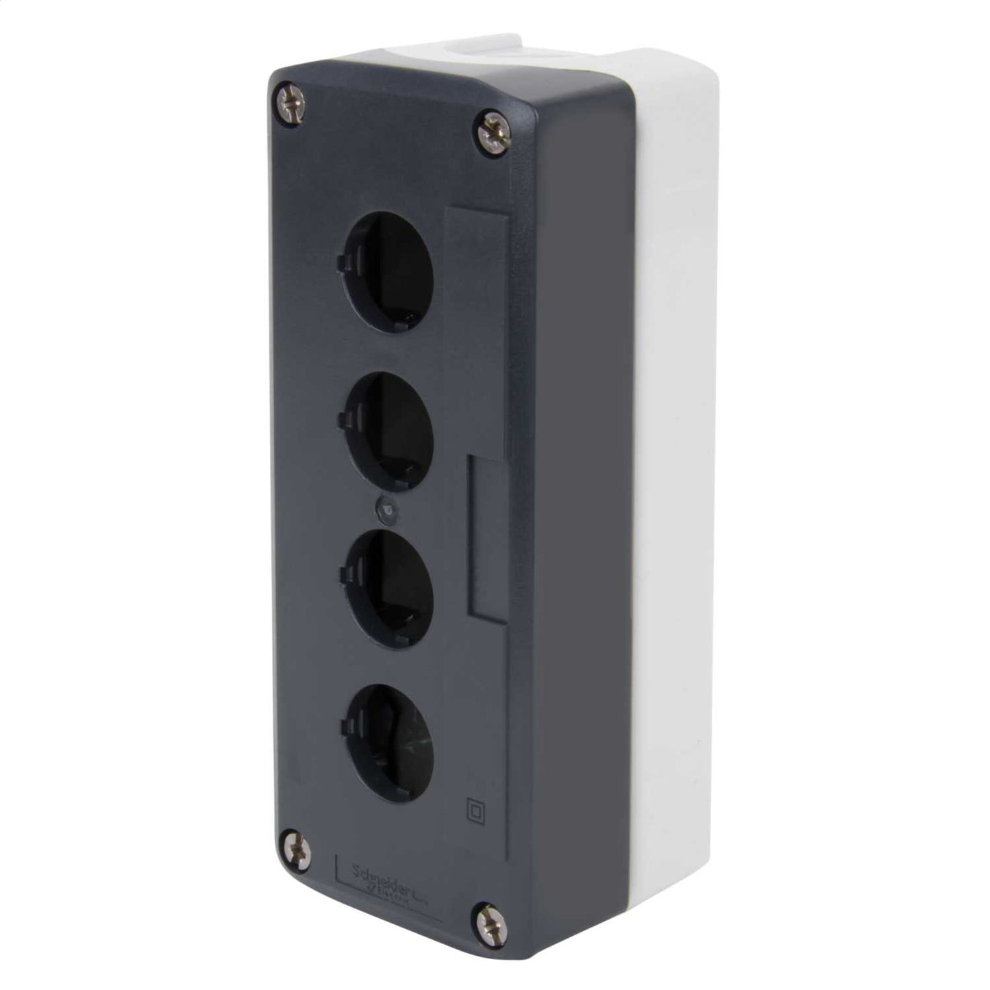 Schneider Harmony 4 Hole Plastic Empty Pushbutton Station Grey IP66