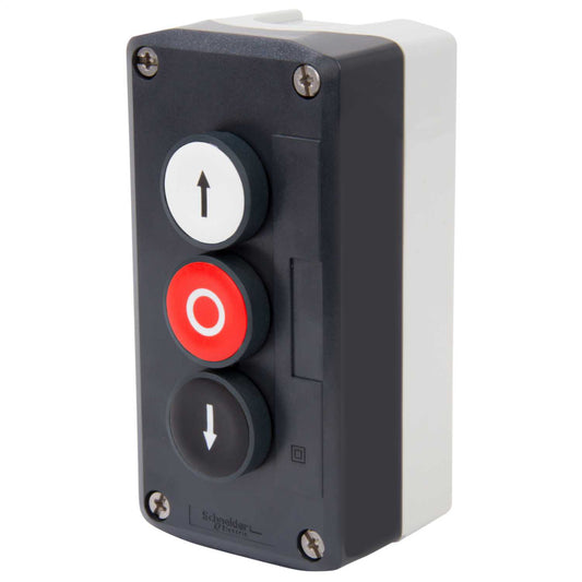 Schneider Harmony 3 Way Up / Stop / Down Pushbutton Station IP66