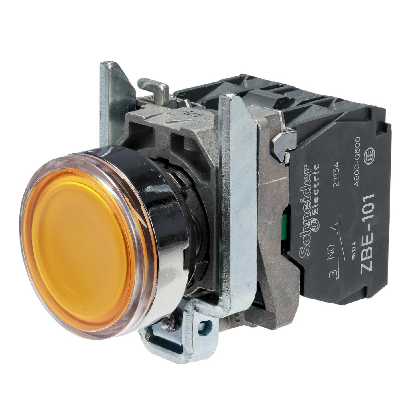 Schneider Harmony 24V Illuminated Pushbutton Spring Return Orange