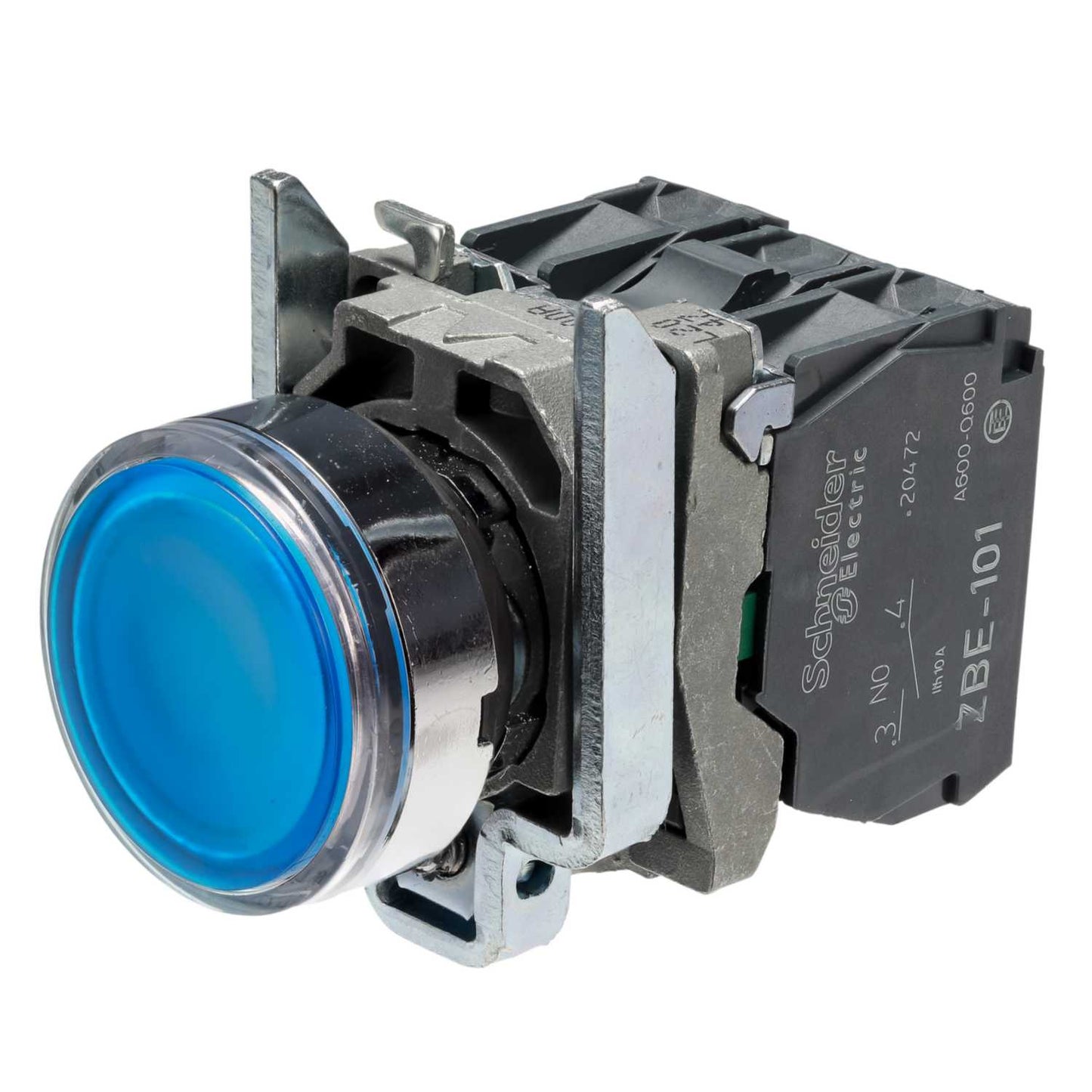 Schneider Harmony 24V Illuminated Pushbutton Spring Return Blue