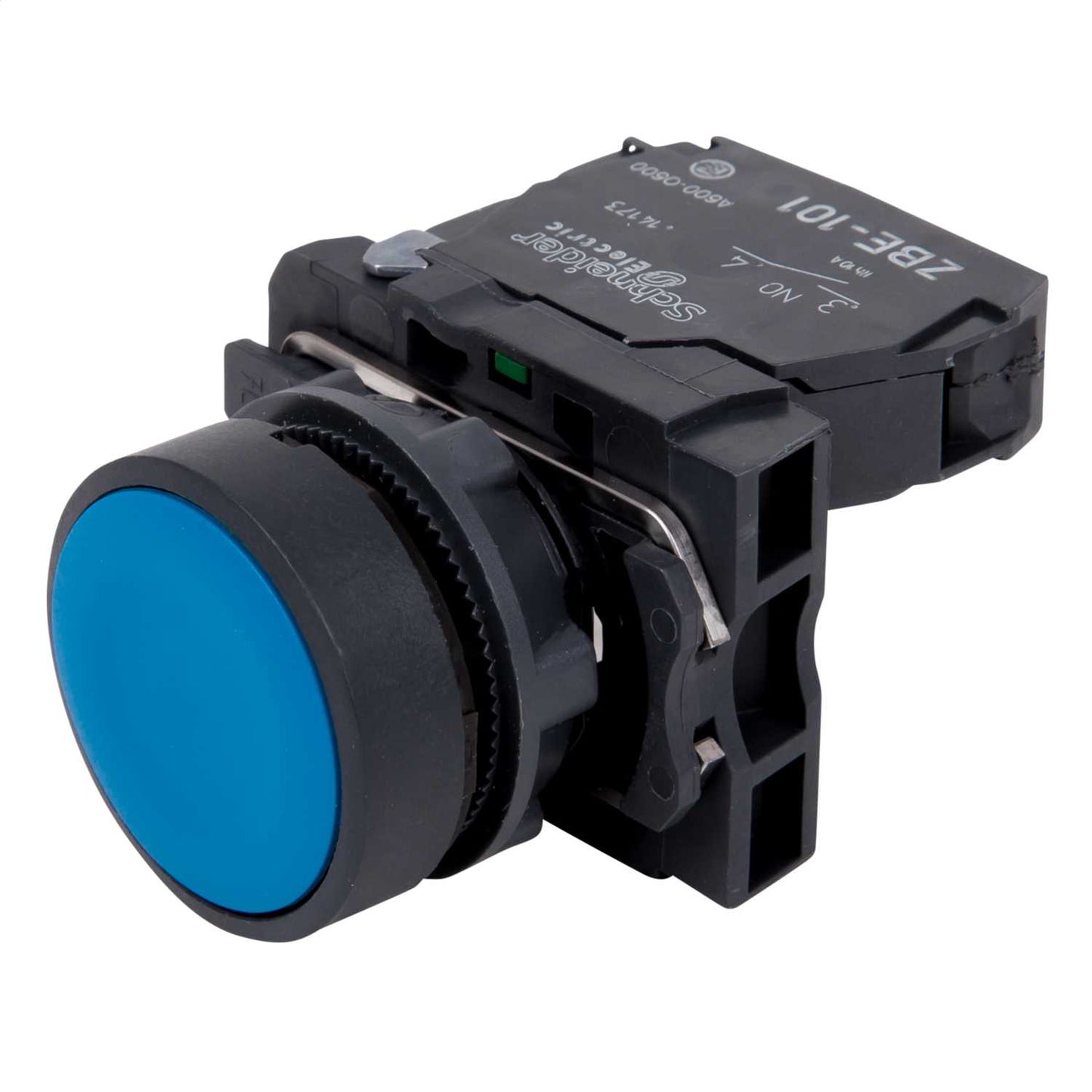 Schneider Harmony Flush Spring Return 1 NO Pushbutton Blue