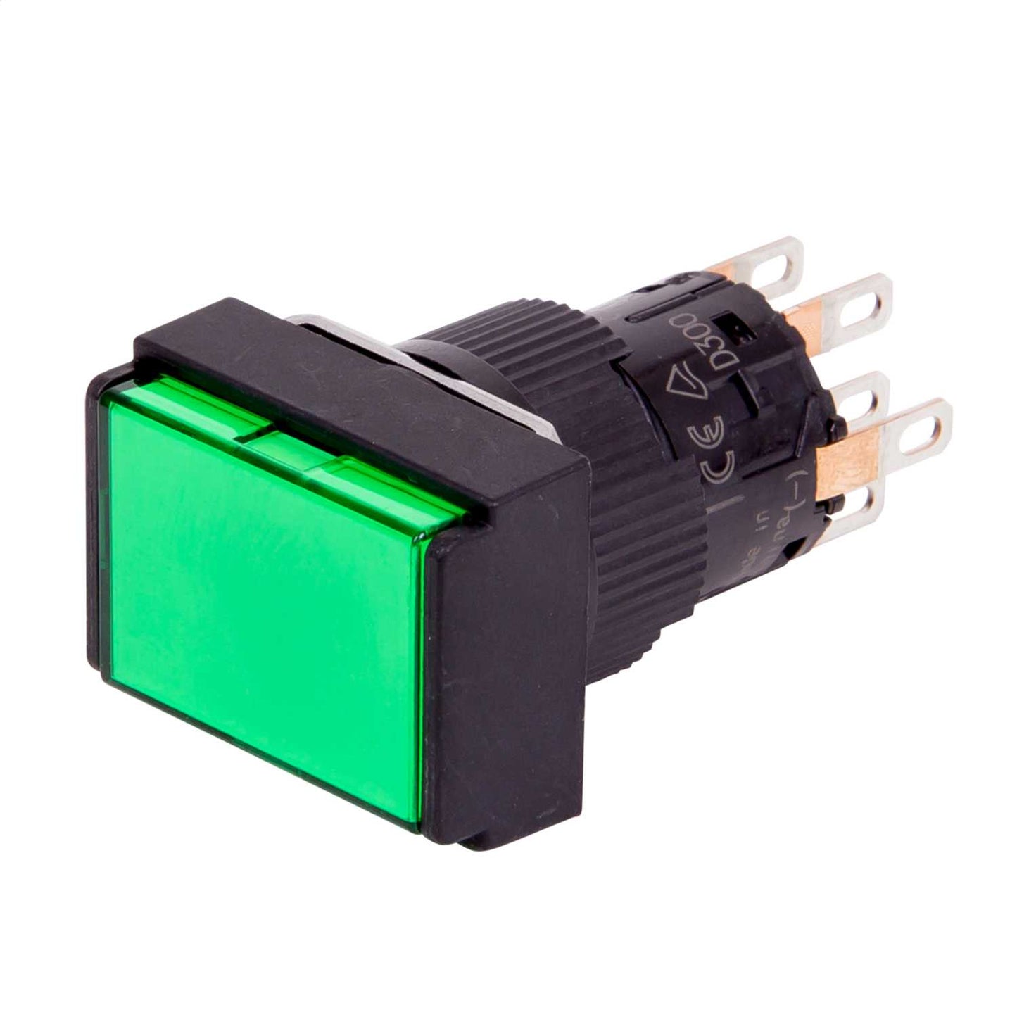 Schneider Harmony Rectangular Illuminated Pushbutton Flush Spring Return 24V Green