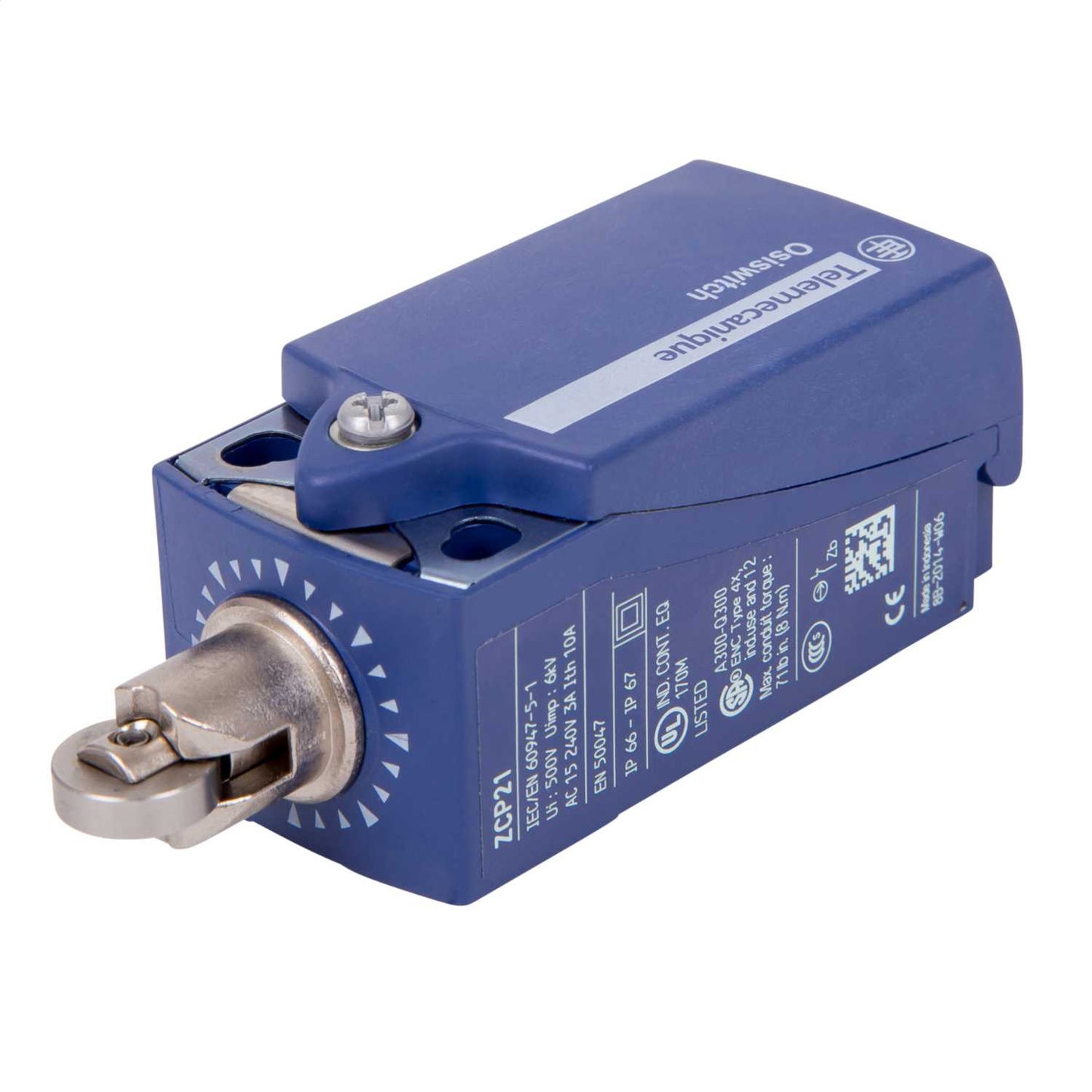 Telemecanique Sensor OsiSense XC Xckp Limit Switch Steel Roller Plunger 1 NC + 1 NO Contact