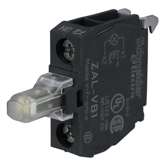 Schneider Harmony 24V Light Block Integral LED White
