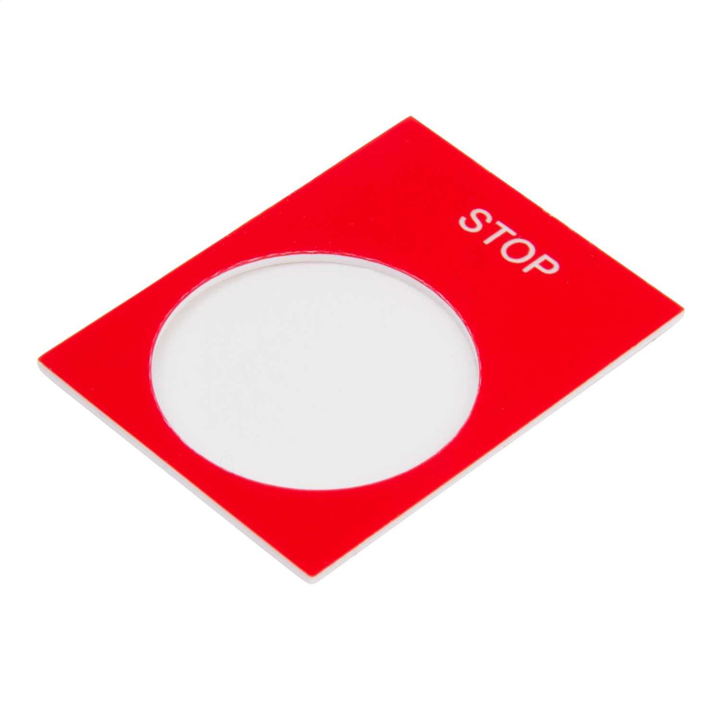 Schneider Harmony 30mm x 40mm 0 Legend Plate Red