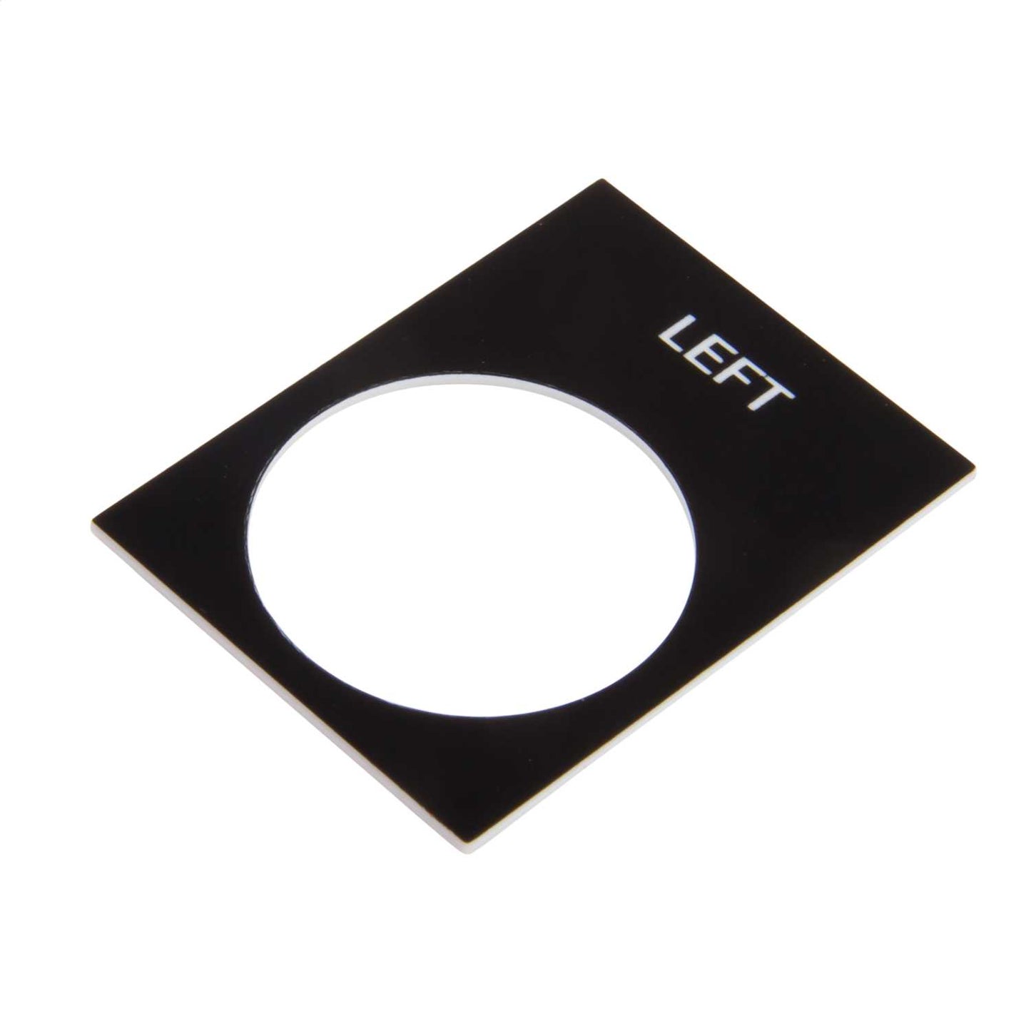 Schneider Harmony 30mm x 40mm Left Legend Plate Black