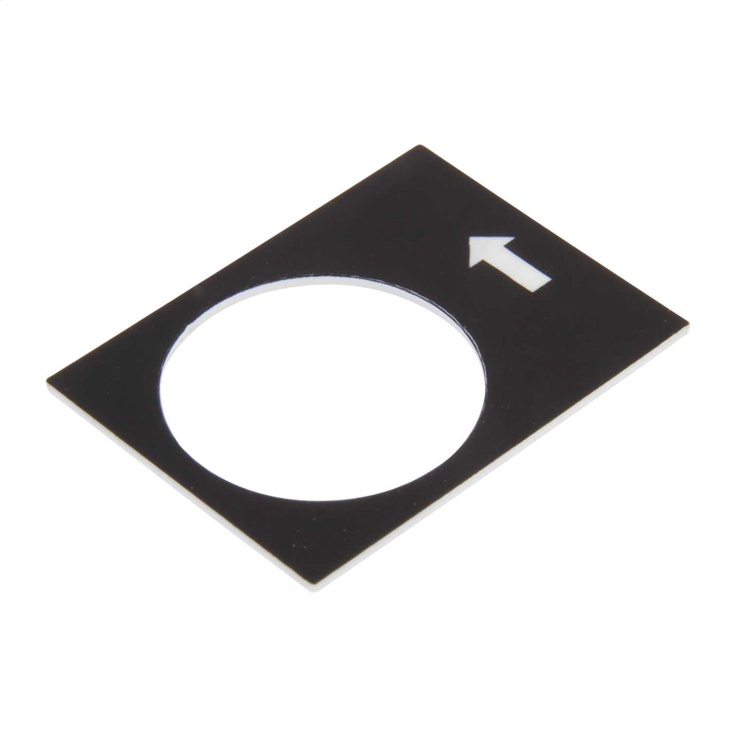 Schneider Harmony 30mm x 40mm Left or Lower Slow Legend Plate Black