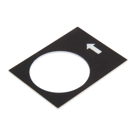 Schneider Harmony 30mm x 40mm Left or Lower Slow Legend Plate Black