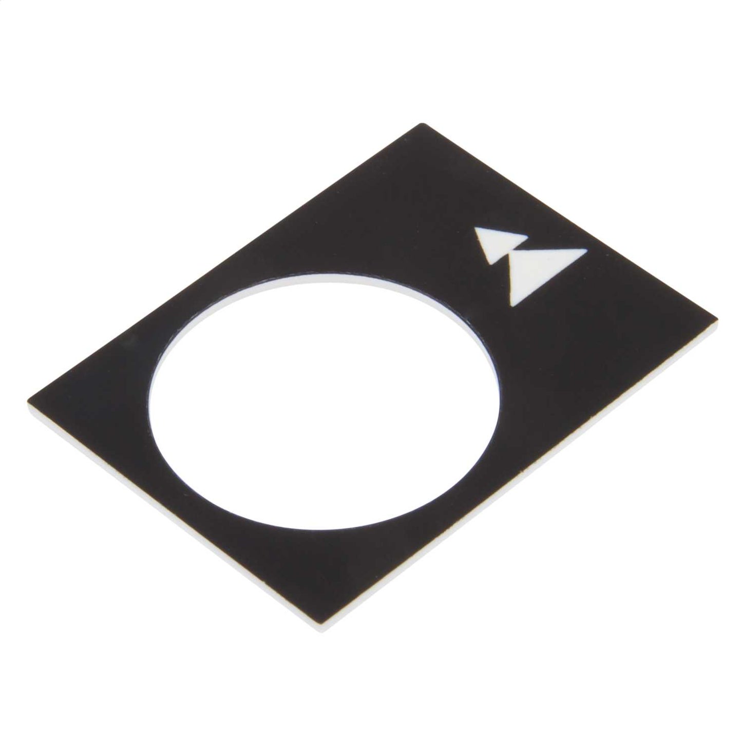 Schneider Harmony 30mm x 40mm Left or Lower Slow-Fast Legend Plate Black