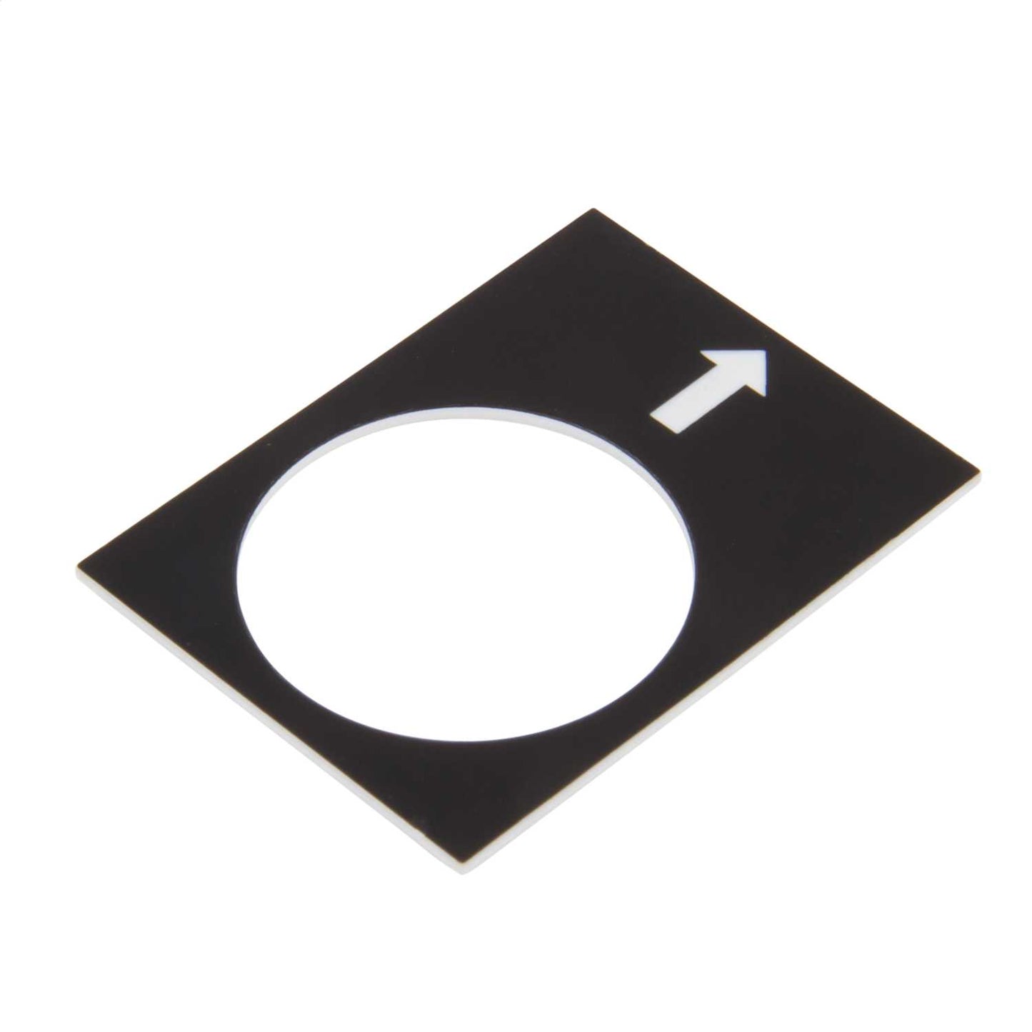 Schneider Harmony 30mm x 40mm Left Slow Legend Plate Black