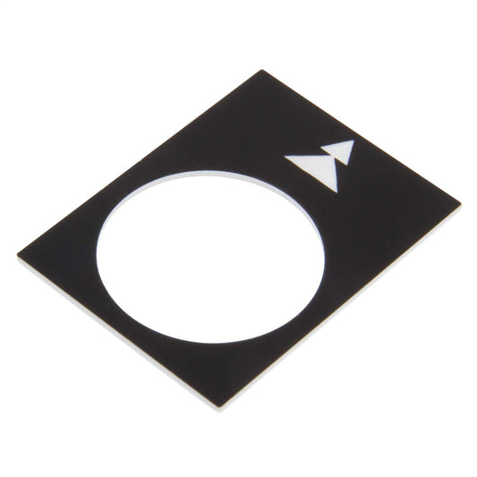 Schneider Harmony 30mm x 40mm Left Slow to Fast Legend Plate Black