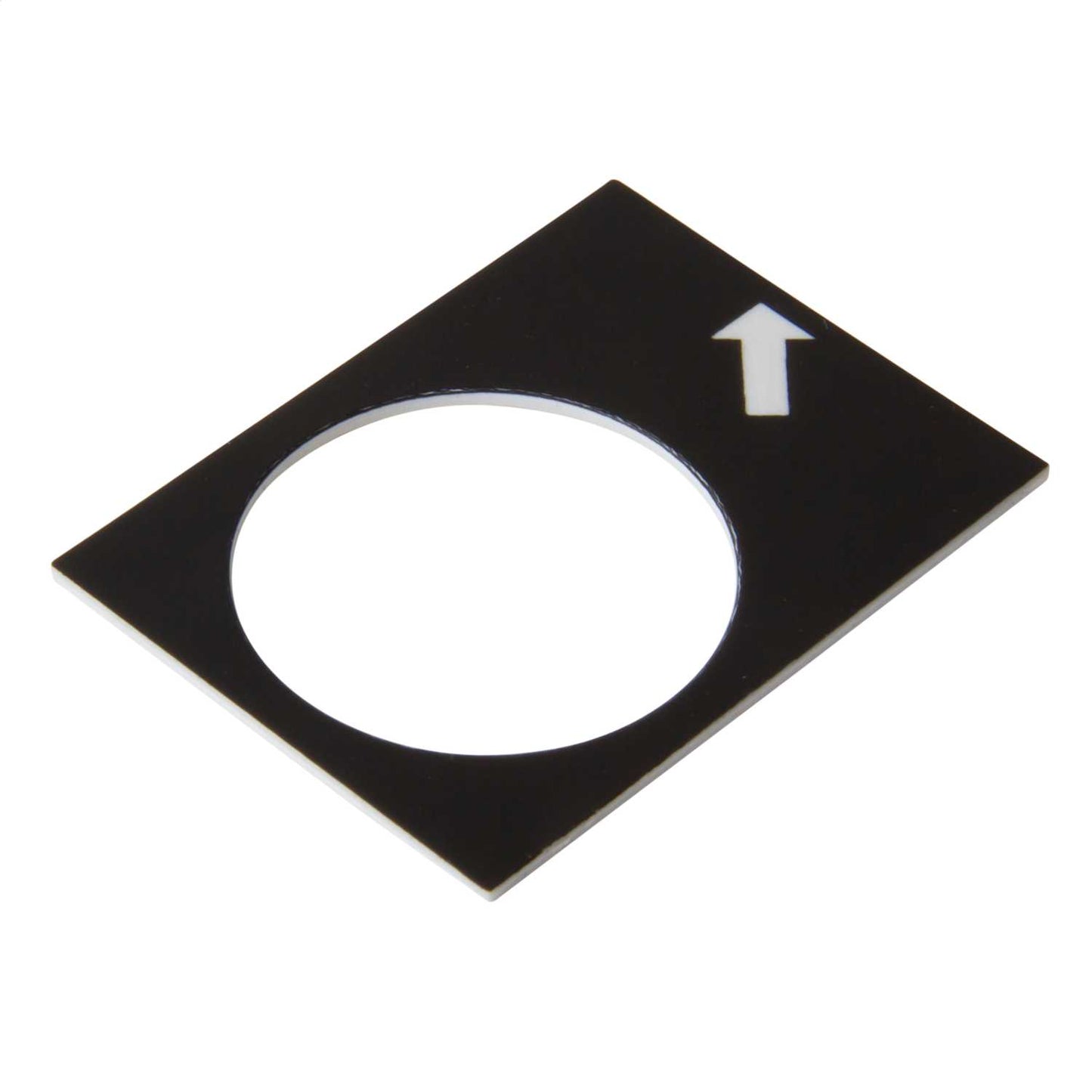 Schneider Harmony 30mm x 40mm Reverse Slow Legend Plate Black