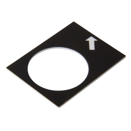 Schneider Harmony 30mm x 40mm Reverse Slow Legend Plate Black