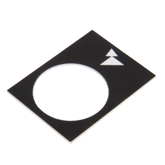 Schneider Harmony 30mm x 40mm Reverse Slow to Fast Legend Plate Black