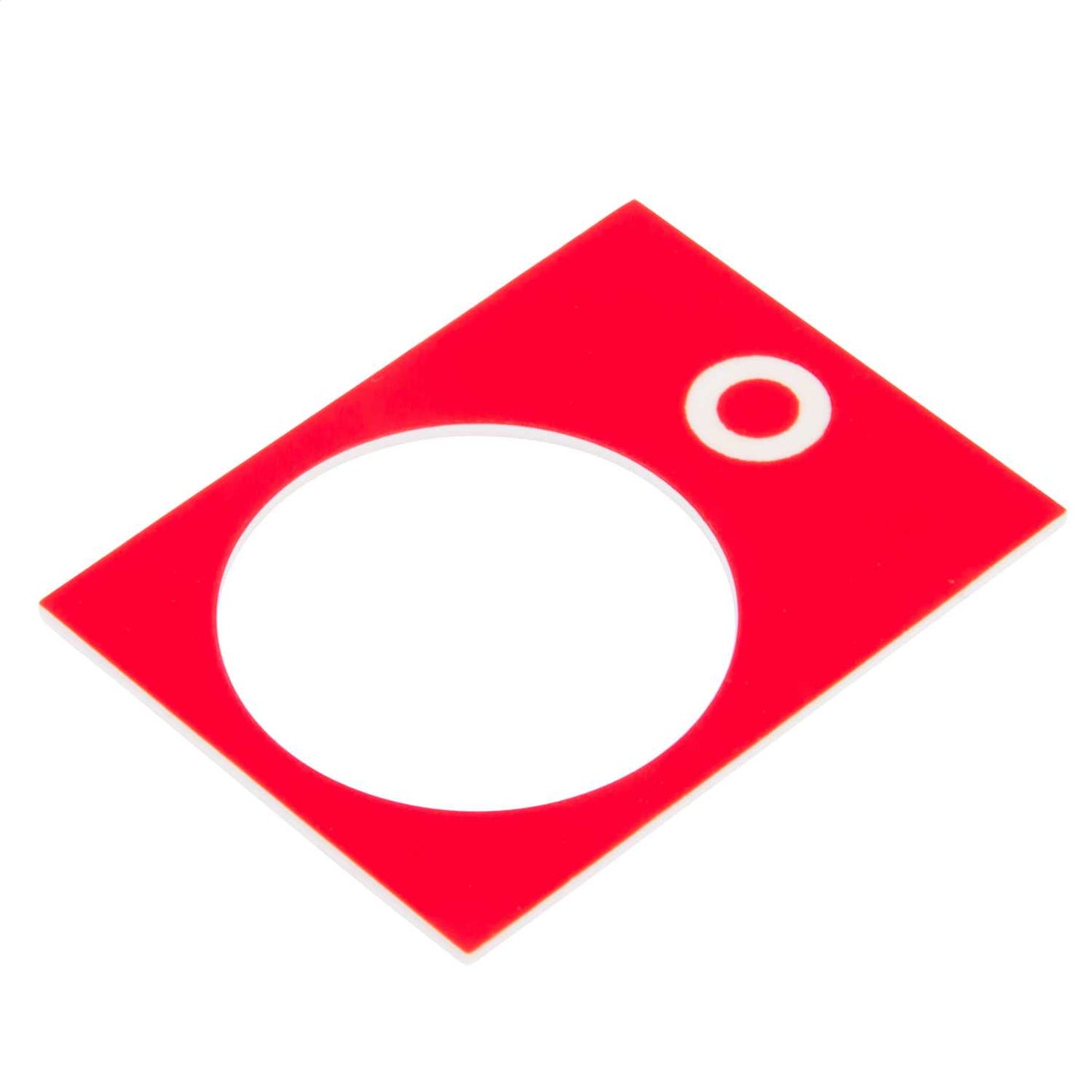 Schneider Harmony 30mm x 40mm Stop Legend Plate Red