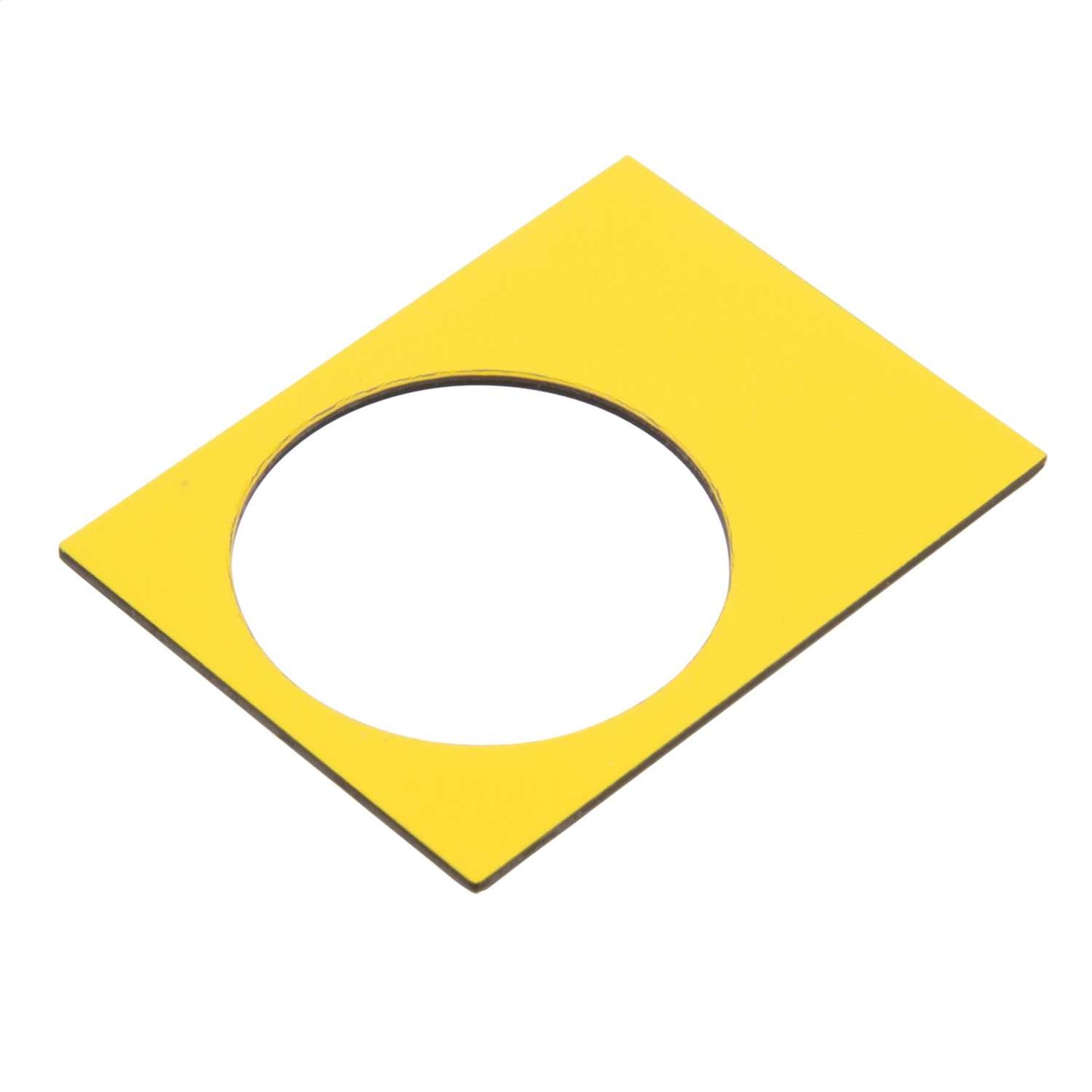 Schneider Harmony 30mm x 40mm Unmarked Legend Plate Yellow / White