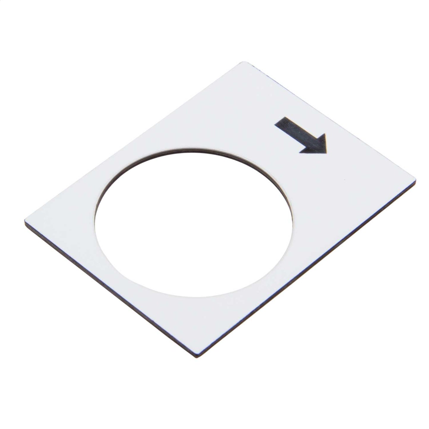 Schneider Harmony 30mm x 40mm Raise or Right Slow Legend Plate White
