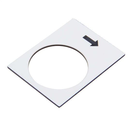 Schneider Harmony 30mm x 40mm Raise or Right Slow Legend Plate White