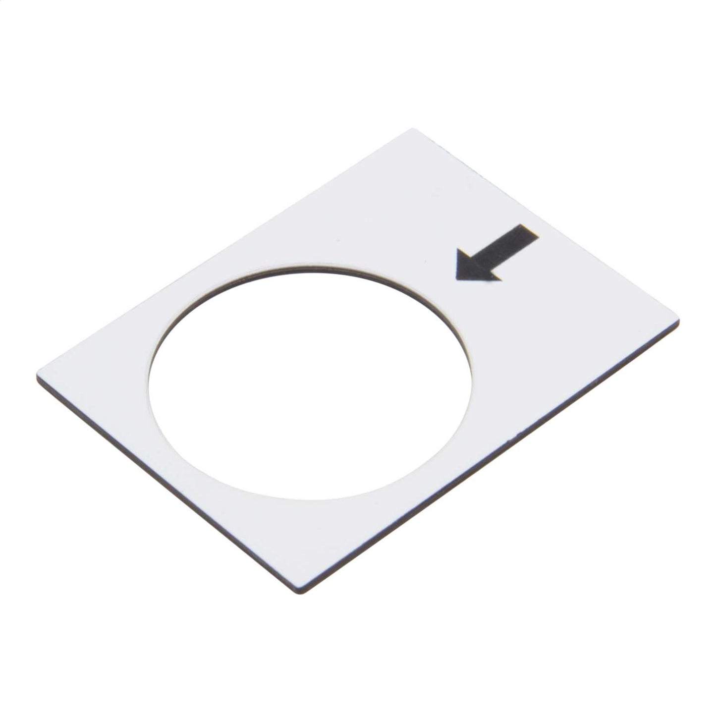 Schneider Harmony 30mm x 40mm Right Slow Legend Plate White