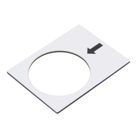 Schneider Harmony 30mm x 40mm Right Slow Legend Plate White