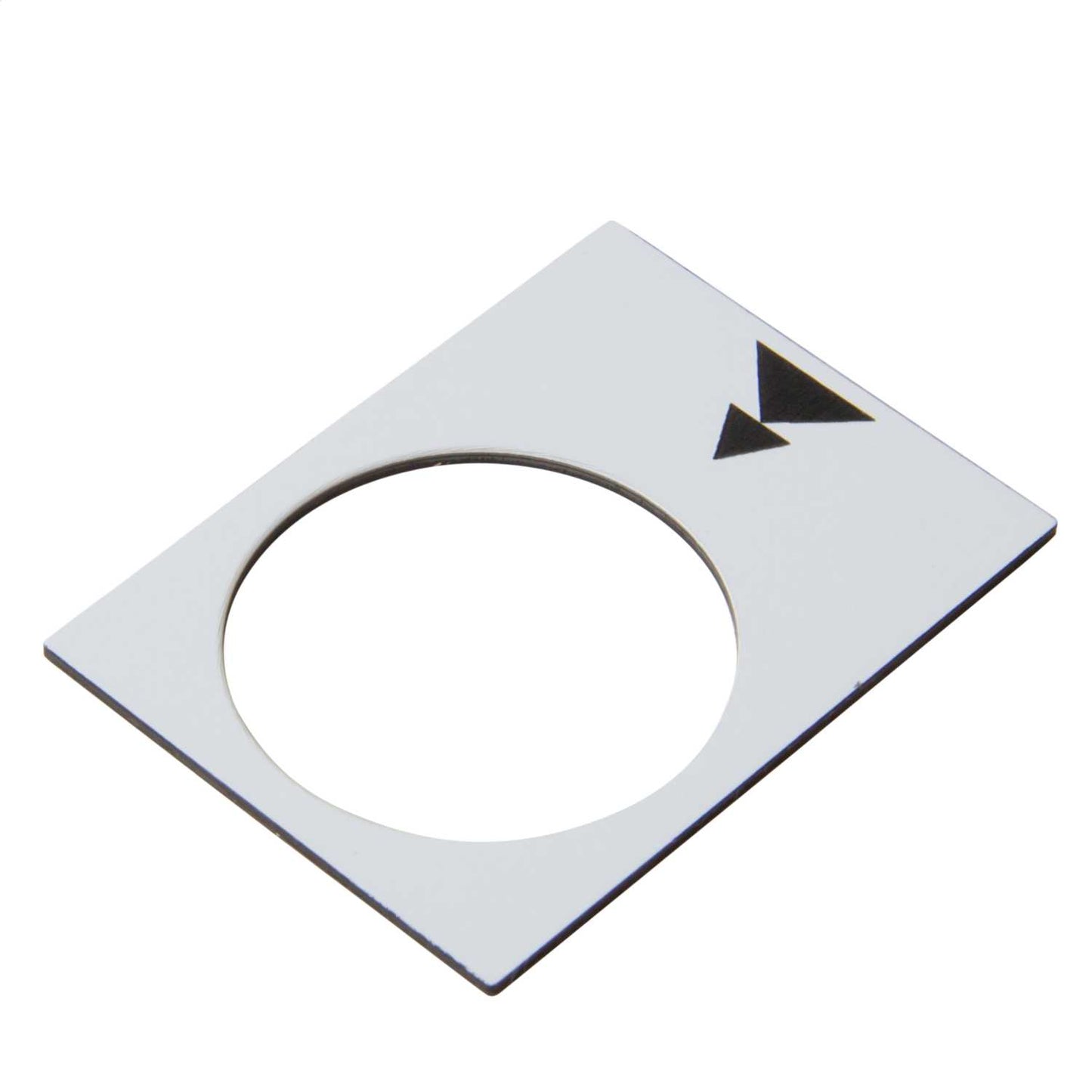 Schneider Harmony 30mm x 40mm Right Slow to Fast Legend Plate White