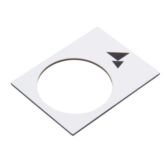 Schneider Harmony 30mm x 40mm Forward Slow to Fast Legend Plate White