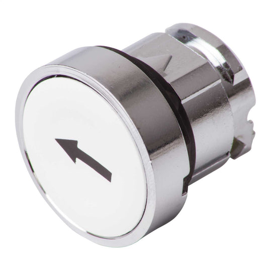 Schneider Harmony Pushbutton Head Spring Return Flush with Up Arrow White